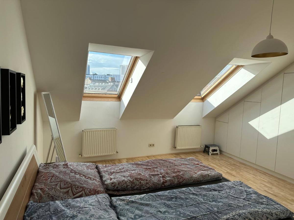 Klimatisiertes Dachgeschoss City Apartment In Zentrum Wiens Extérieur photo