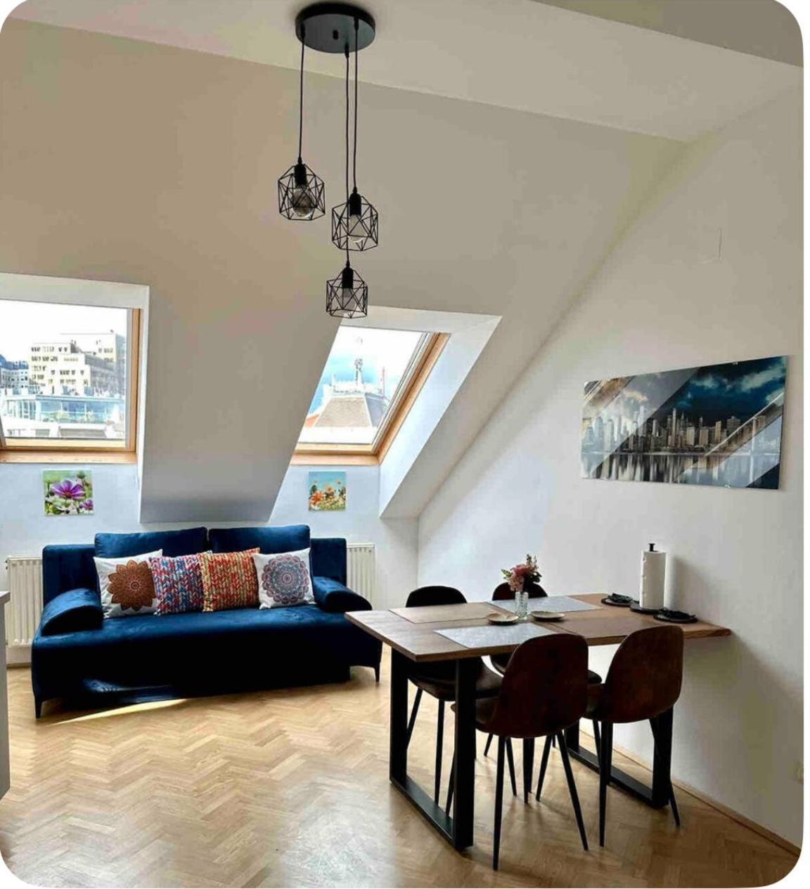 Klimatisiertes Dachgeschoss City Apartment In Zentrum Wiens Extérieur photo